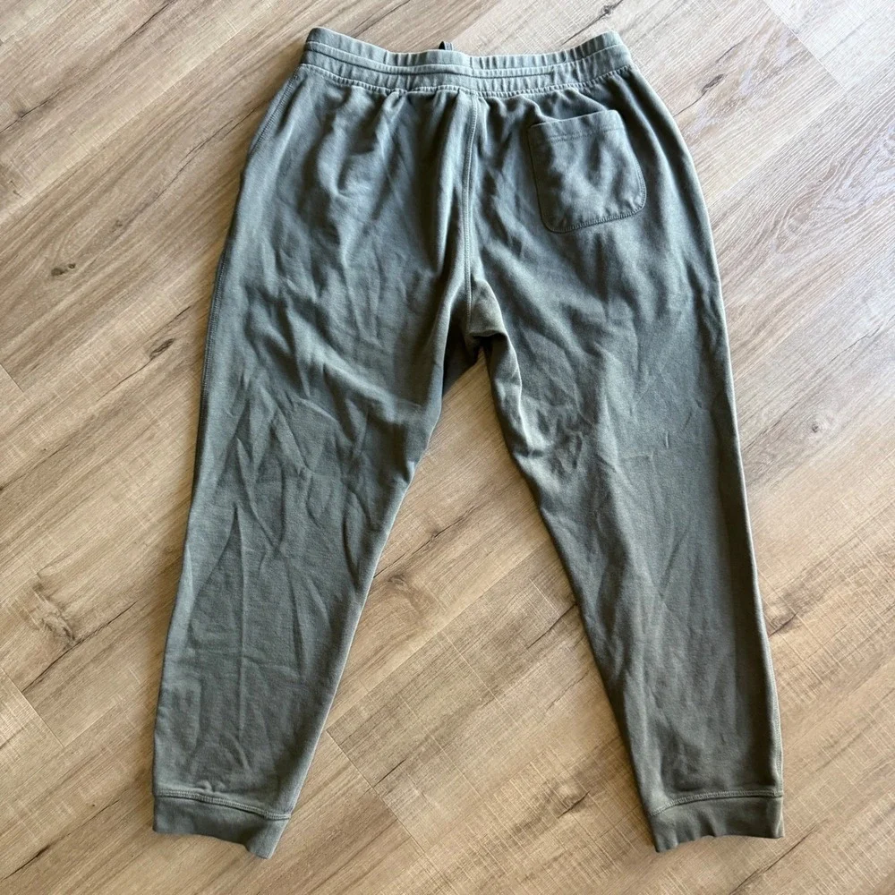 The North Face Mens Fleece Joggers Olive Green Sweatpants Large RN 61661